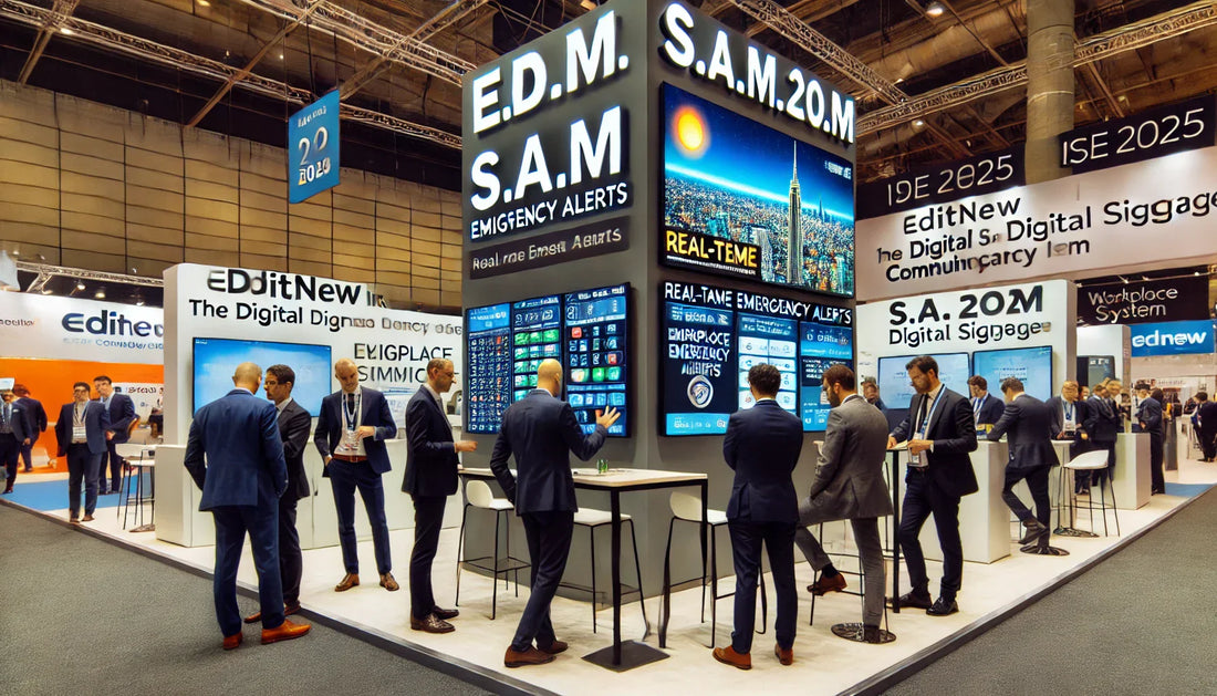 EditNew Inc. and The Digital Sign Company Inc. showcase S.A.M at ISE 2025 in Barcelona